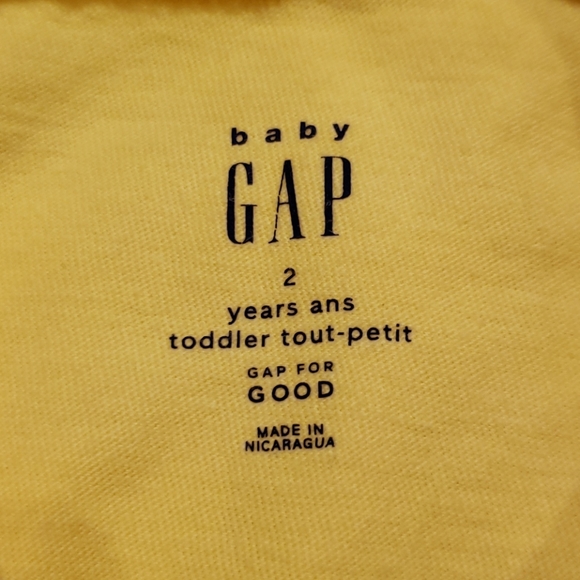 Yellow Gap Smiley Face Tee - Picture 6 of 7